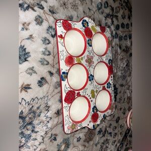 Floral Ceramic Muffin Tray